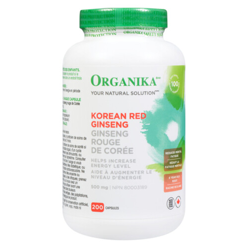 Organika Korean Red Ginseng 200 Capsules