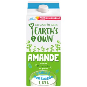 Earth's Own Boisson à l’amande vanille non sucrée 1.89 L