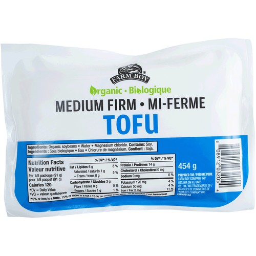 Farm Boy Organic Tofu Medium Firm 454 g
