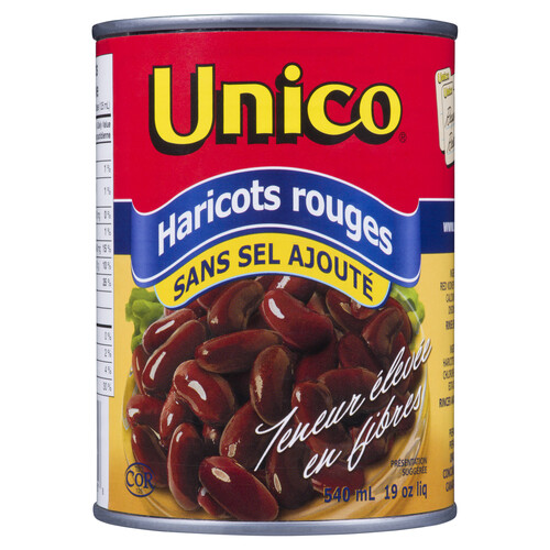 Unico Red Kidney Beans No Salt Added 540 ml