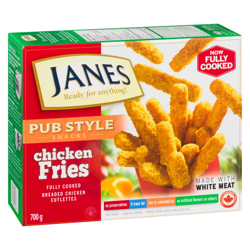 Janes Fully Cooked Pub Style Frozen Chicken Fries 700 g