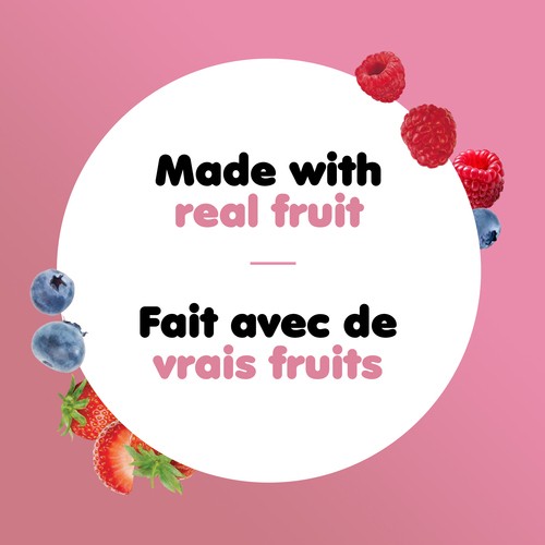 iÖGO 1% Yogurt Cups Creamy Strawberry Raspberry Blueberry Vanilla 16 x 100 g