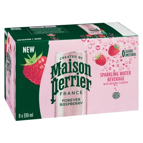 Maison Perrier Sparkling Water Forever Raspberry 8 x 330 ml (cans)