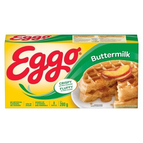 Kellogg's Eggo Frozen Waffles Buttermilk 280 g