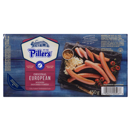 Piller's European Wieners 450 g