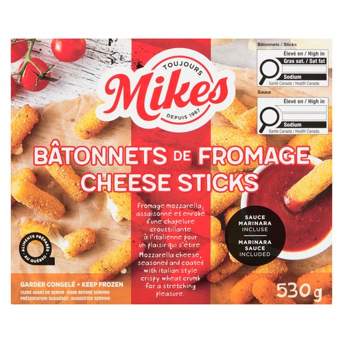 Mikes Frozen Cheese Sticks 530 g