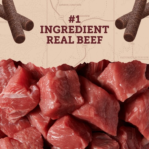 Zuke's Chewy Meaty Sticks Dog Treats Beef Recipe 170 g