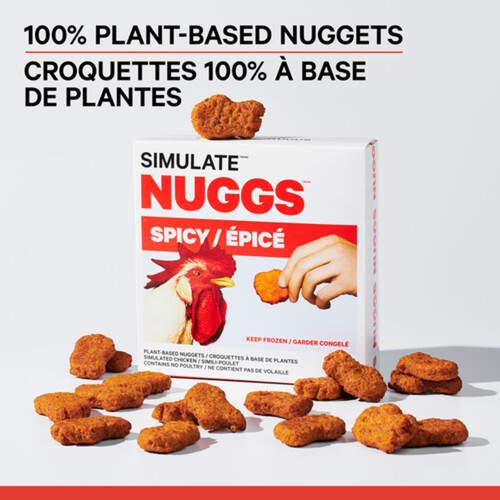 Simulate NUGGS Spicy Plant-Based Frozen Nuggets 295 g