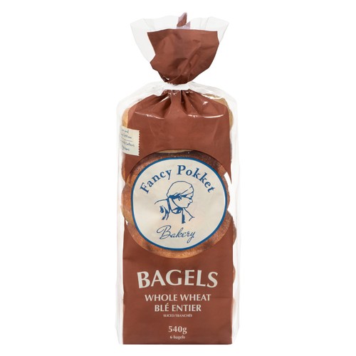 Fancy Pokket Bagels Whole Wheat 6 x 90 g