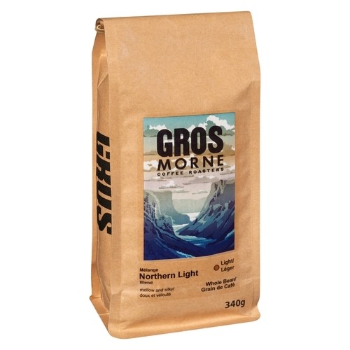 Gros Morne Coffee Roasters Whole Bean Northern Light Blend Light 340 g