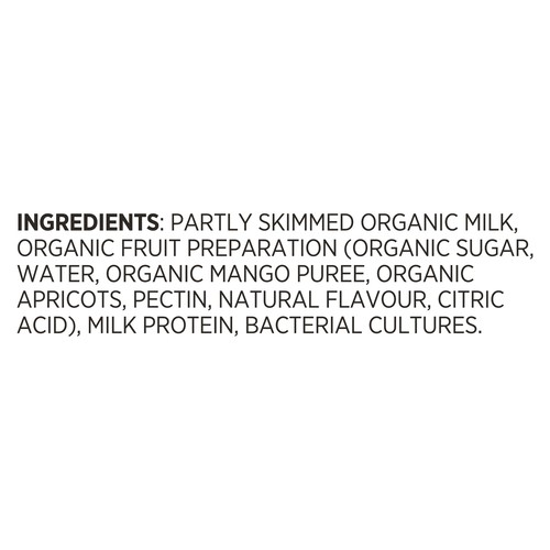 Liberté Organic 2.5% Yogurt Mango Apricot 650 g