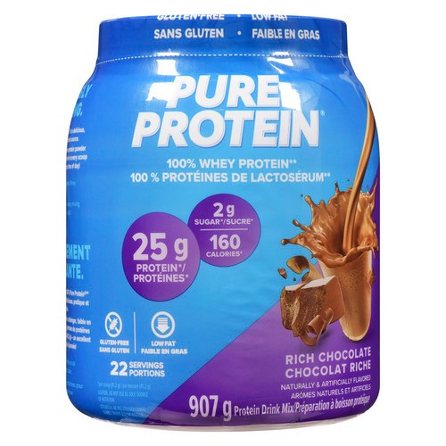Pure Protein 100% Whey Protein Powder Rich Chocolate 907 g