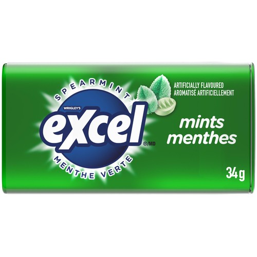 Excel Spearmint Flavoured Mints 34g 1 EA
