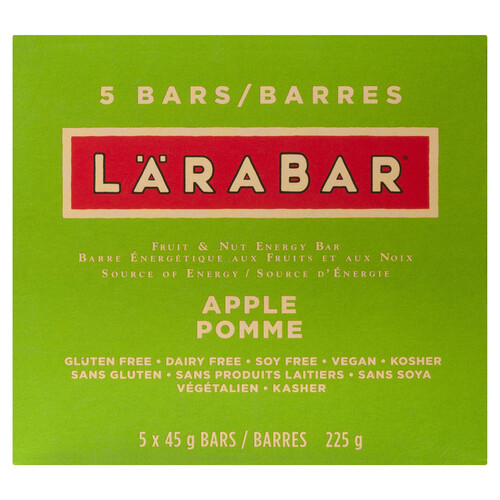 Larabar Gluten-Free Vegan Energy Bar Fruit & Nut Apple 225 g