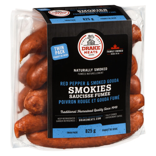 Drake Meat Processors Red Pepper & Smoked Gouda Smokies 825 g