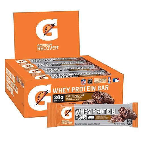 Gatorade Whey Protein Bar Chocolate Chip 12 x 80 g