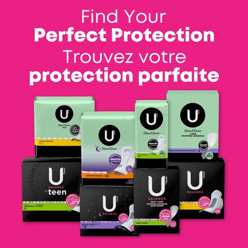 U by Kotex Balance Ultra Thin Pads Regular With Wings 36 Count
