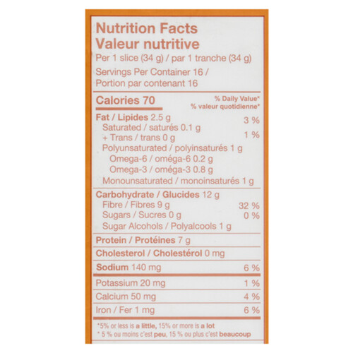 Carbonaut Frozen U F Oat Bread Low Carb 544 g