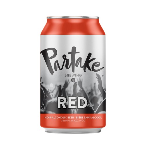 Partake Brewing Non Alcoholic Beer Red 4 x 355 ml (cans)