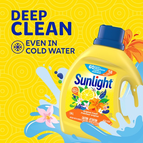 Sunlight Liquid Laundry Detergent Original Fresh 1.94 L