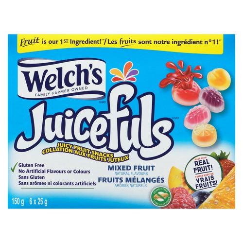 Welch's Juicefuls Juicy Fruit Snacks Mixed Fruit 6 x 25 g