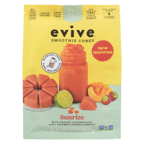 Evive Gluten-Free Frozen Smoothie Cubes Sunrise 405 g