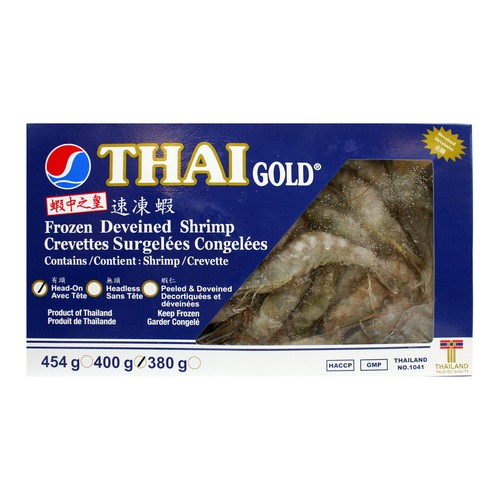 Thai Gold Frozen Deveined Shrimp 400 g