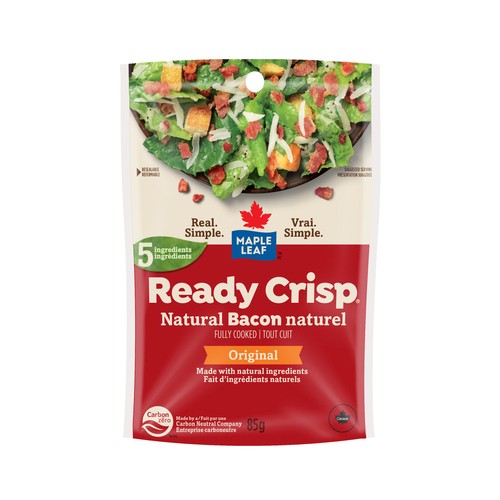 Maple Leaf Ready Crisp Natural Bacon Bits Fully Cooked 85 g