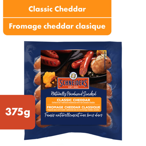 Schneiders Smoked Sausage Classic Cheddar 375 g