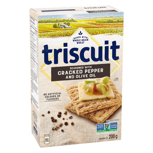 Christie Triscuit Crackers Cracked Pepper Olive Oil 200 g