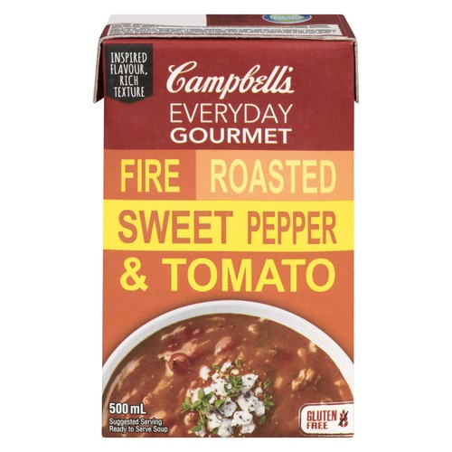 Campbell's Everyday Gourmet Gluten-Free Soup Fire Roasted Sweet Pepper & Tomato 500 ml