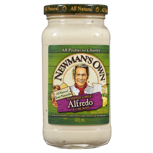 Newman's Own Pasta Sauce Roasted Garlic Alfredo 412 ml