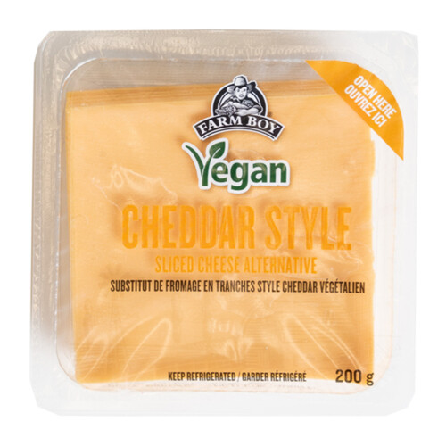 Farm Boy Vegan Cheddar-Style Sliced Cheese Alternative  200 g