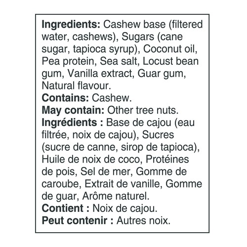 So Delicious Dairy-Free Cashew-Based Frozen Dessert Simply Vanilla 500 ml