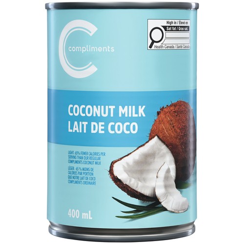 Compliments Canned Coconut Milk Light 400 ml