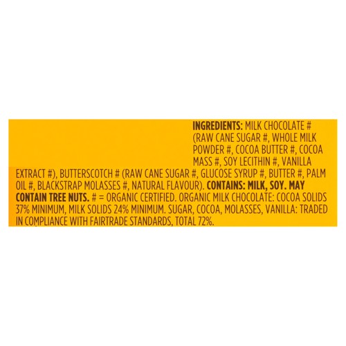 Green & Black's Organic Milk Chocolate Bar With Butterscotch 90 g