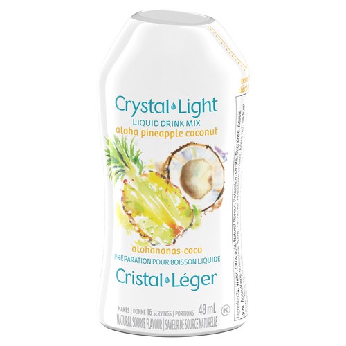 Crystal Light Liquid Drink Mix Aloha Pineapple Coconut 48 mL