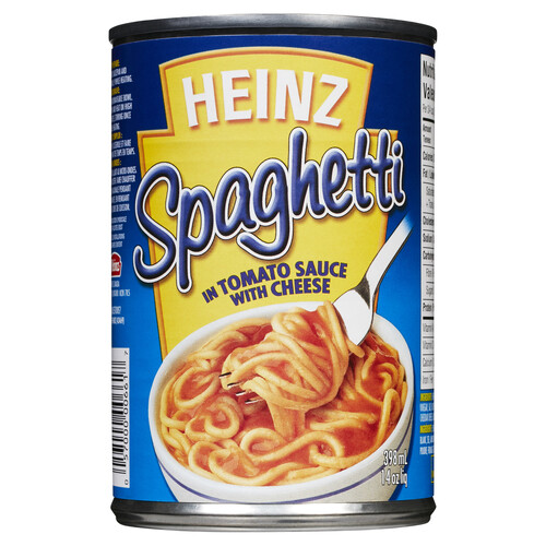 Heinz Pasta Spaghetti In Tomato Sauce With Cheese 398 ml