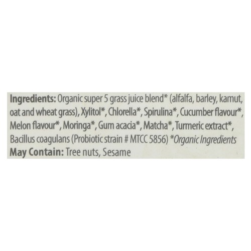 Organic Traditions Supergreens Cucumber Melon 100 g