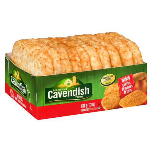 Cavendish Farms Onion Hash Brown Patties 10 Pack 600 g (frozen)