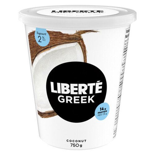 Liberté Greek 2% Yogurt Coconut High Protein 750 g