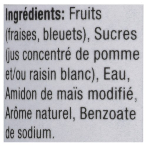 La Fraisonnee Fruit Juice Spread Strawberry & Blueberry Sweet 250 ml
