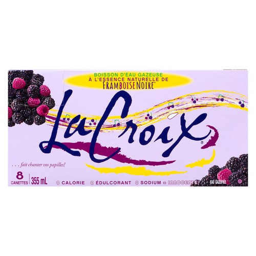 La Croix Sparkling Water Black Razzberry 8 x 355 ml (cans)