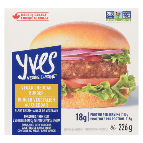 Yves Frozen Vegan Cheese Burger 226 g