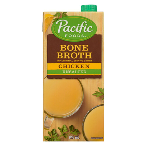 Pacific Foods Bone Broth Chicken Unsalted 946 ml Voilà Online