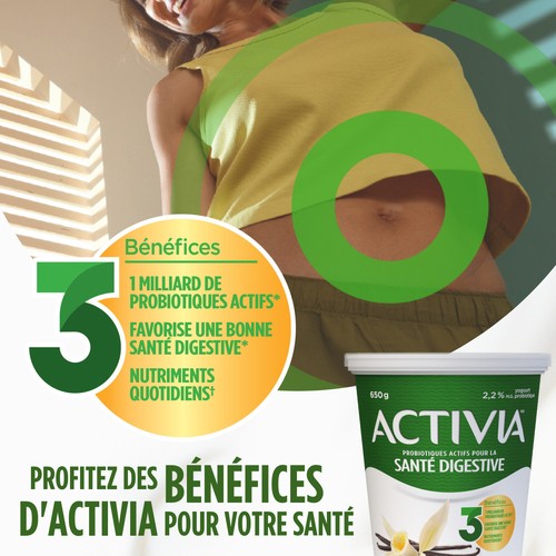 Activia Yogourt probiotique saveur vanille 650 g