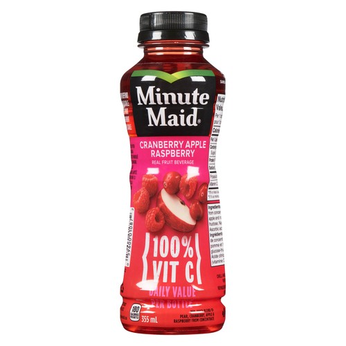 Minute Maid Juice Cranberry Apple Raspberry 355 ml (bottle)