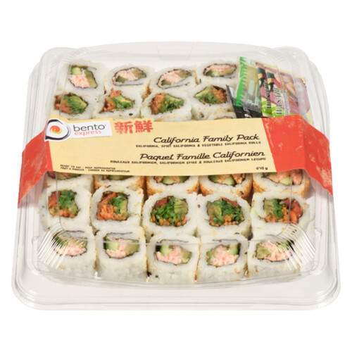 Pan Asia Fresh Bento Express California Family Pack Sushi 640 g