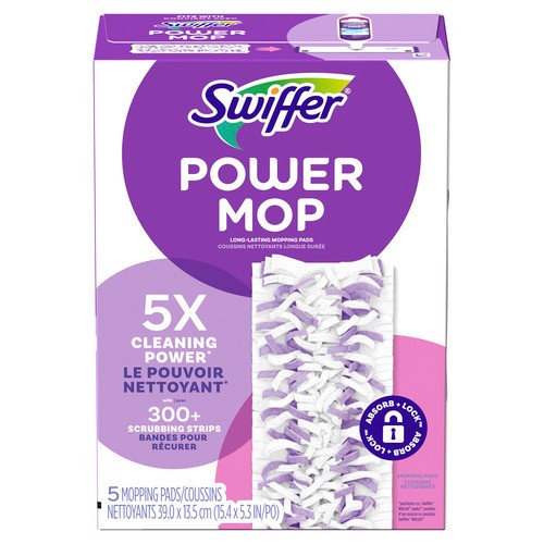 Swiffer Powermop Mopping Pads 5 EA