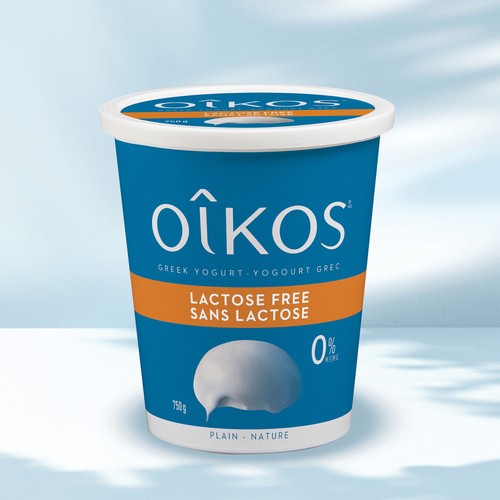 Oikos Lactose-Free 0% Greek Yogurt Plain 750 g